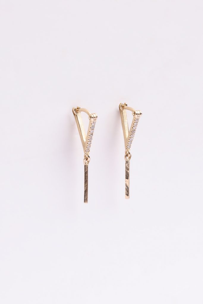 Triangle dimonds earrings s