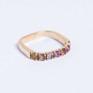 Squared Serenity Saphir Ring